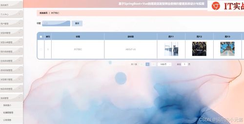 基于SpringBoot与Vue的理发店发型师业务预约管理系统设计与实现