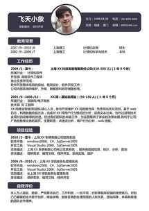 计算机软件开发简历模板